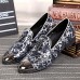   2016 Pure Manual Flash Novelty Wedding/Night Party Cowhide Leather Loafers Light Blue/Navy  