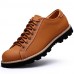 Men's Shoes Outdoor / Athletic / Casual Leather Oxfords Brown / Taupe  