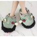 Women's Winter Comfort / Round Toe Cotton Casual Flat Heel Gray