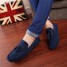 Leather Office & Career / Casual Loafers Office & Career / Casual Flat Heel Yellow / Gray / Navy  