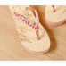 Women's Slippers & Flip-Flops Summer Flip Flops Polyester Casual Wedge Heel Others Black / Pink / Beige