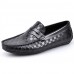 Casual   Leather Loafers Black / Brown  