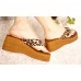 Women's Slippers & Flip-Flops Summer Flip Flops Synthetic Casual Wedge Heel Others Yellow / White