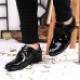 Men's Shoes Office & Career/Party & Evening/Casual Fashion Patent Leather Oxfords Shoes Black/Red 38-43  