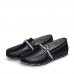 Leather Casual Loafers Casual Flat Heel Black / Blue / Brown / White  