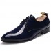 Men's Shoes Leatherette Casual Oxfords Casual Low Heel Lace-up Black / Red / Gold / Navy  