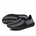 Shoes Casual/Outdoor/Drive/Running Fashion Tulle Leather Slip-on Woven Shoes Black/Orange/Bule 39-44  