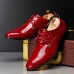 Men's Shoes Office & Career/Party & Evening/Casual Fashion Patent Leather Oxfords Shoes Black/Red 38-43  