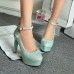 Women's Spring / Summer / Fall Heels Leatherette Office & Career / Dress / Casual Stiletto Heel Others Blue / Pink / Red / Silver / Gold