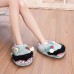 Women's Slippers & Flip-Flops Winter Comfort Cotton Casual Flat Heel Animal Print Gray Others