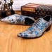 Men's Shoes   Limited Edition Pure Handmade Wedding/Party & Evening Leather Oxfords Silver  