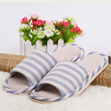 Women's Slippers & Flip-Flops Summer Slingback Linen Casual Flat Heel Others Blue / Red / Khaki Others