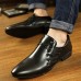 Men's Shoes Leatherette Dress / Party & Evening Oxfords Dress / Party & Evening Flat Heel Black / Brown / White  