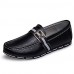 Leather Casual Loafers Casual Flat Heel Black / Blue / Brown / White  