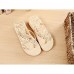 Women's Slippers & Flip-Flops Summer Flip Flops Polyester Casual Wedge Heel Others Black / Pink / Beige