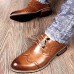 Men's Shoes   2016 Inner Height Increasing Party / Office Black/Brown Comfort Leather Oxfords for Sales Promotions  