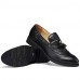 Casual Leather Loafers Black/Brown/Burgundy  